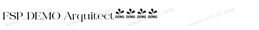 FSP DEMO Arquitect字体转换 FSP DEMO Arquitect字体转换